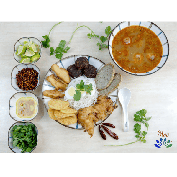Mont-Hin-Gar Soup, Premium Moe Myanmar Foods, Natural, Healthy Food