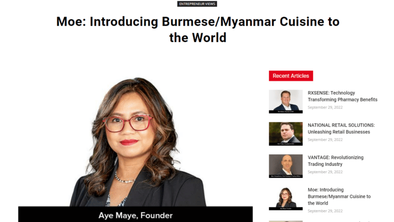Introducing Burmese/Myanmar Cuisine to the World